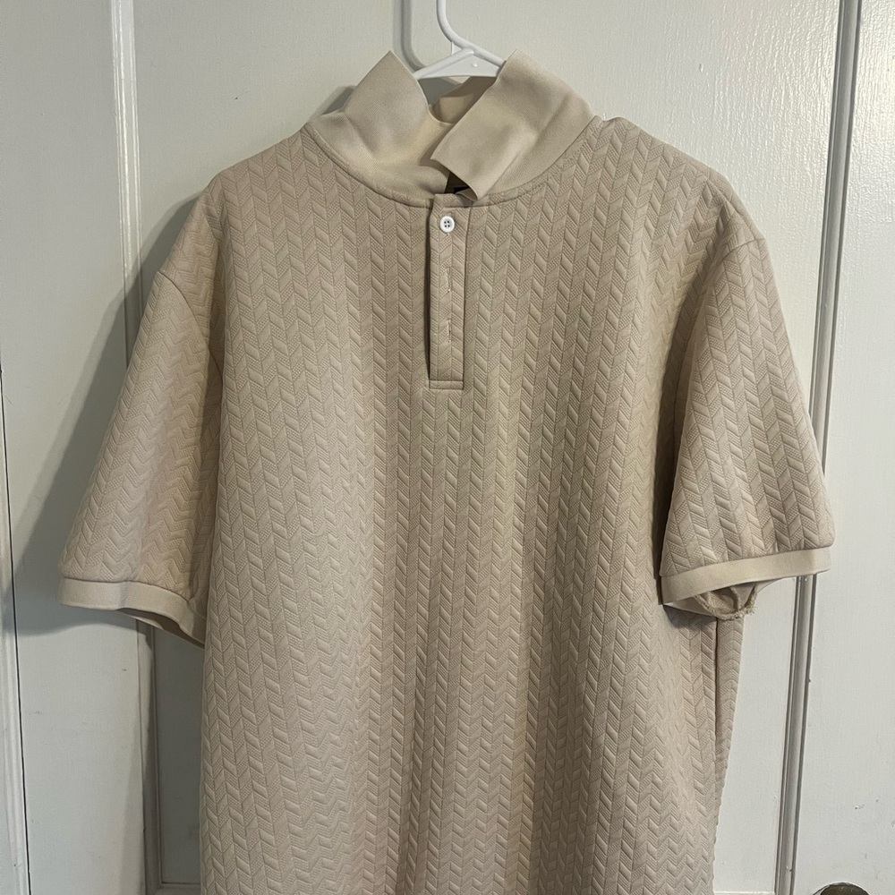 Men's Cream Polo Shirt